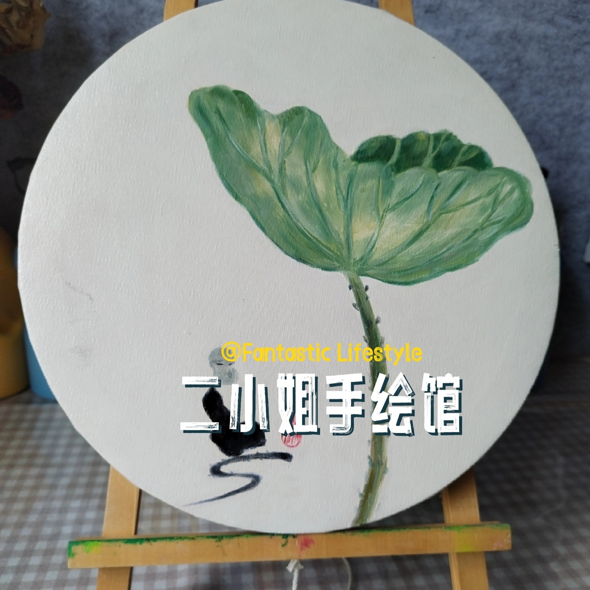 小僧静坐，清静脱俗，油画装饰画