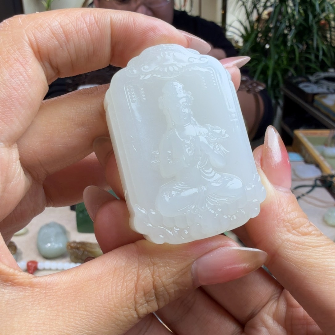 和田玉挂件未镶嵌闲*