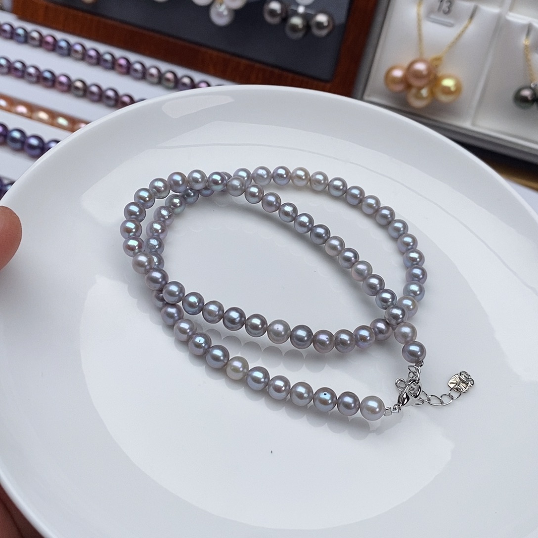 淡水珍珠合金颈饰