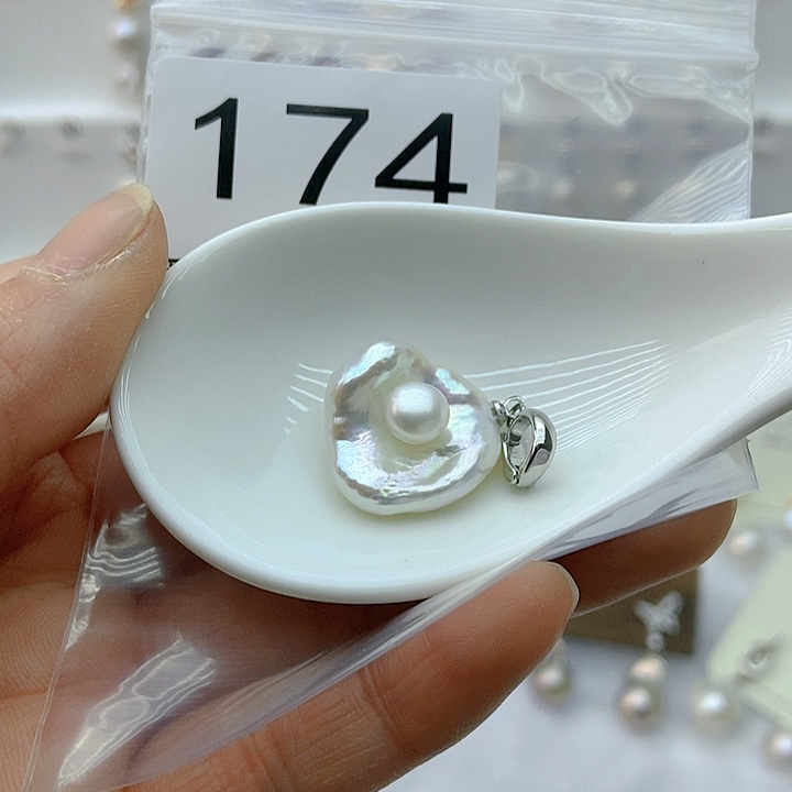 淡水珍珠颈饰银S925镶嵌