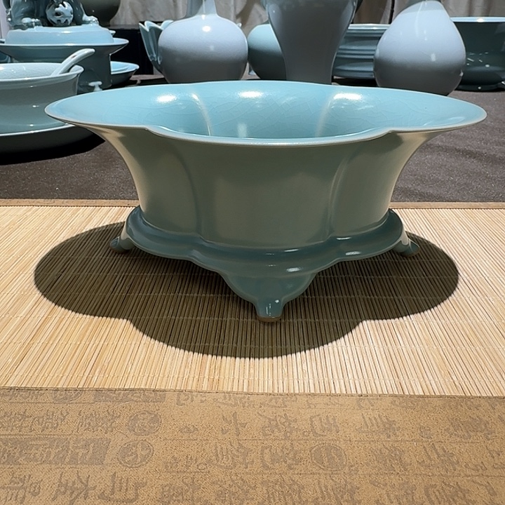 摆件陶海棠盘。。。。。