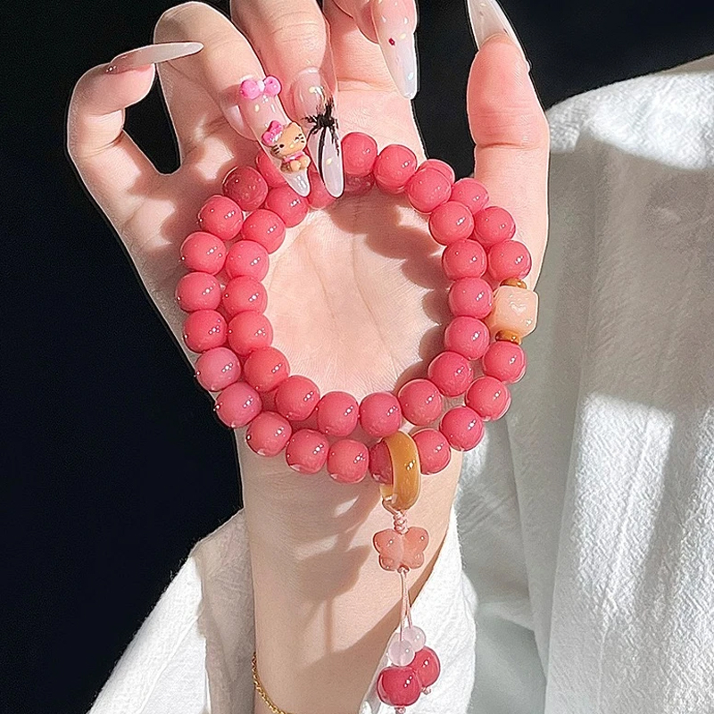 【静婉悠蝶】国风菩提手串手链双圈文玩菩提子正宗天然菩提子