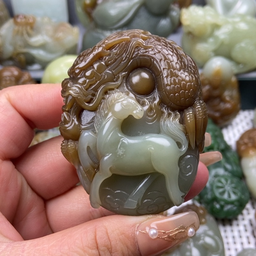 【闪购商品】和田玉把件未镶嵌严*