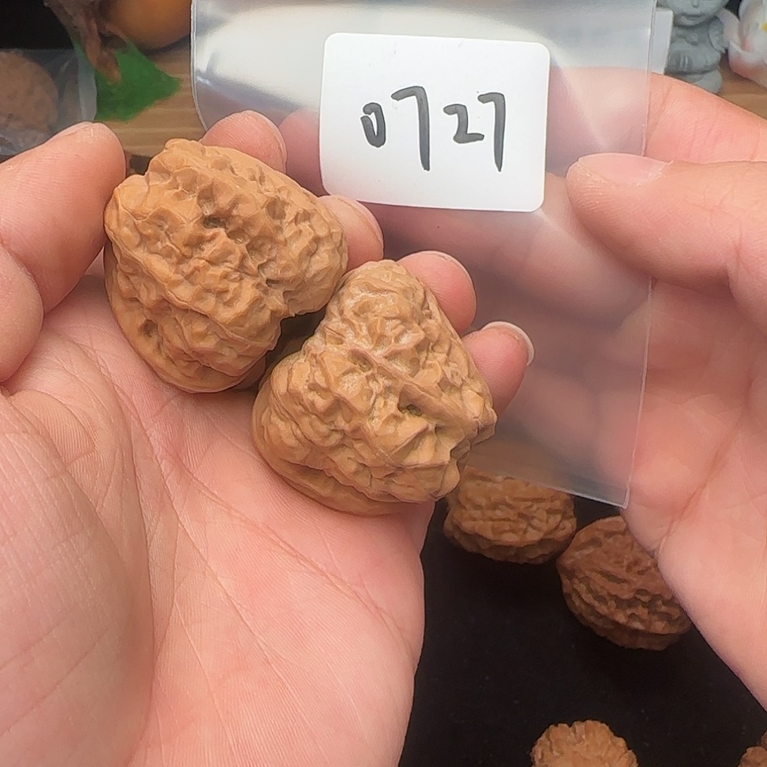 文玩核桃把件0727蛤蟆头38+蛤蟆头