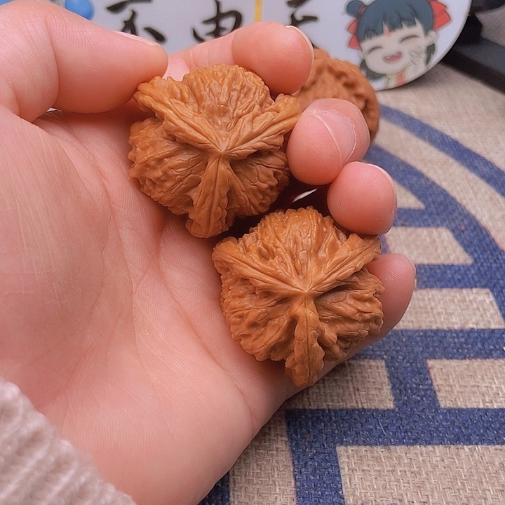 吊坠文玩核桃韩*斐三棱