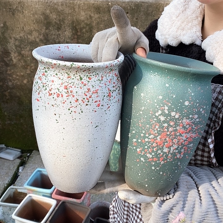 紫砂花盆正品口15高25