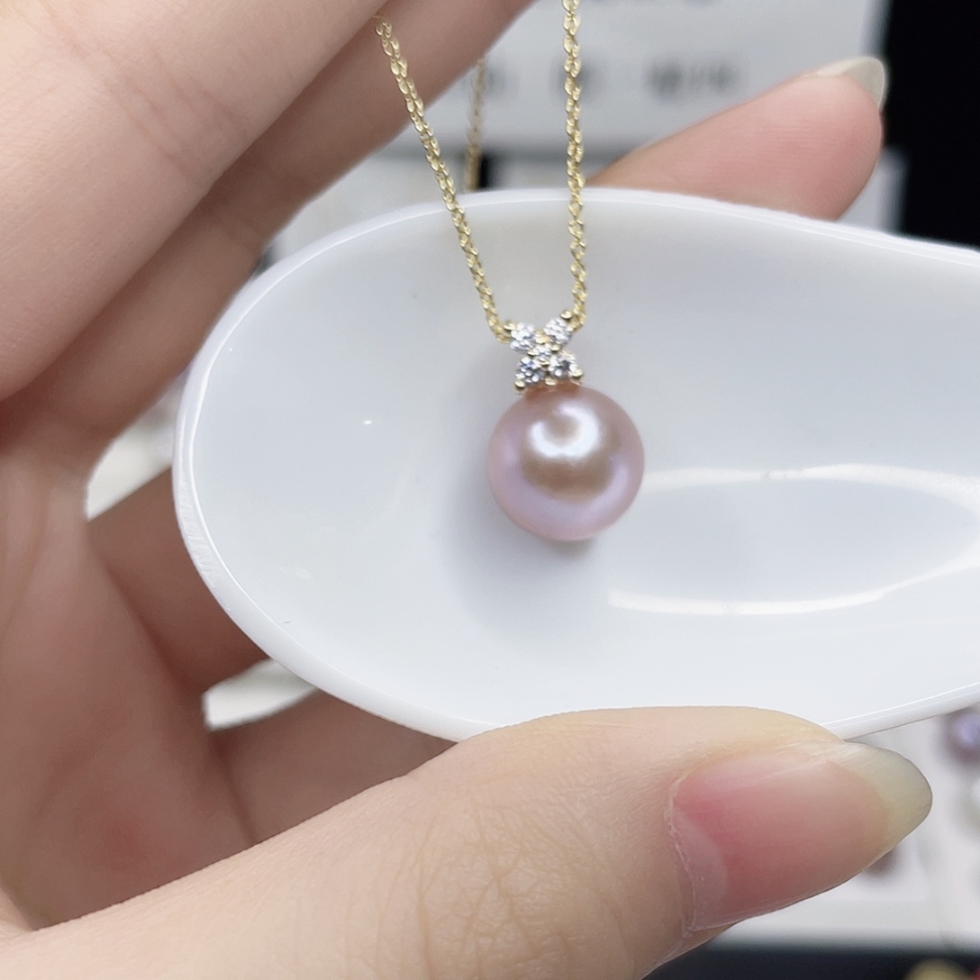 淡水珍珠吊坠(赠链)合金