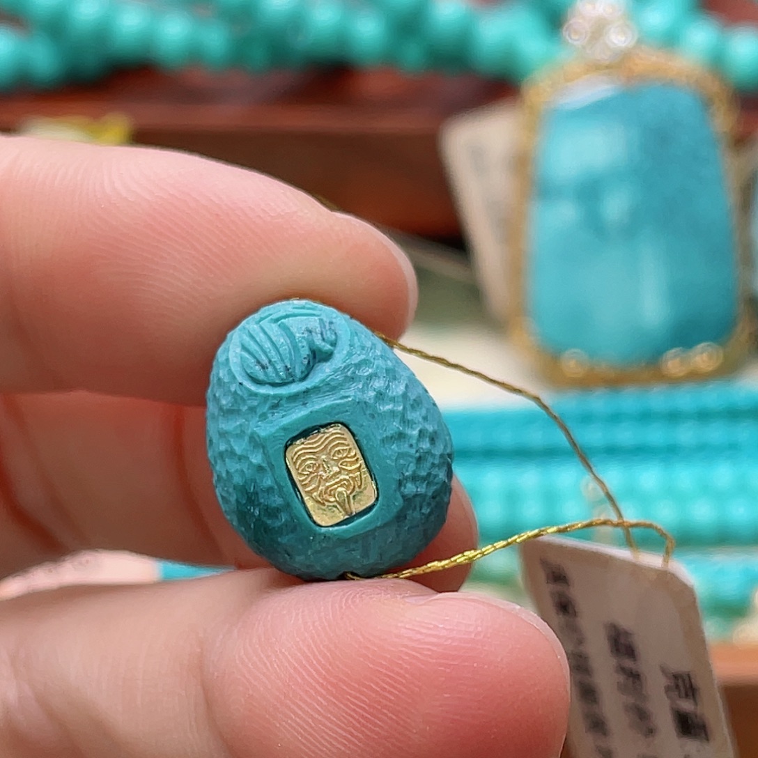未镶嵌绿松石珠宝半成品
