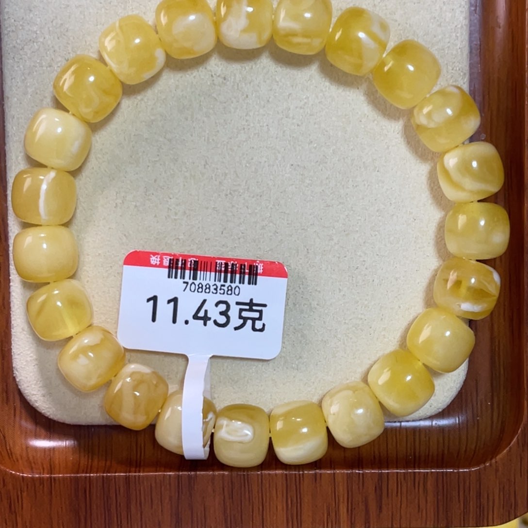 琥珀手链未镶嵌蜜蜡