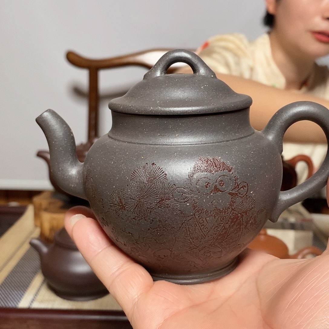 茶壶紫砂青**哥酒韵瓢香