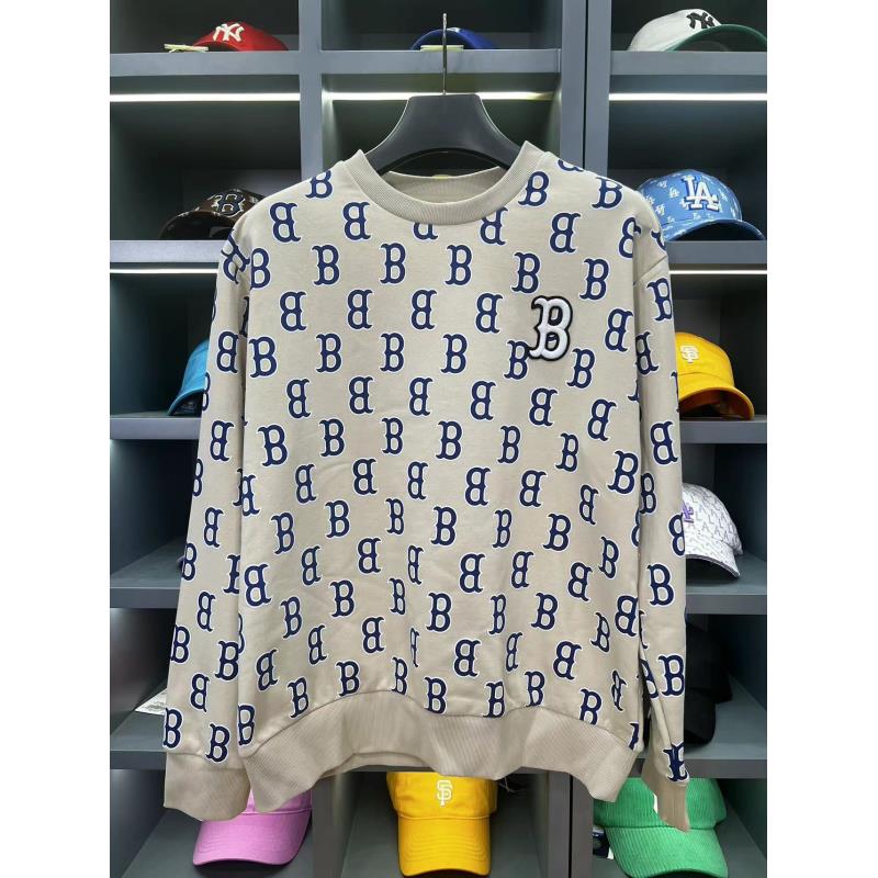  CLNKEL联名款圆领卫衣男女同款满印老花长袖卫衣时尚休闲 甜