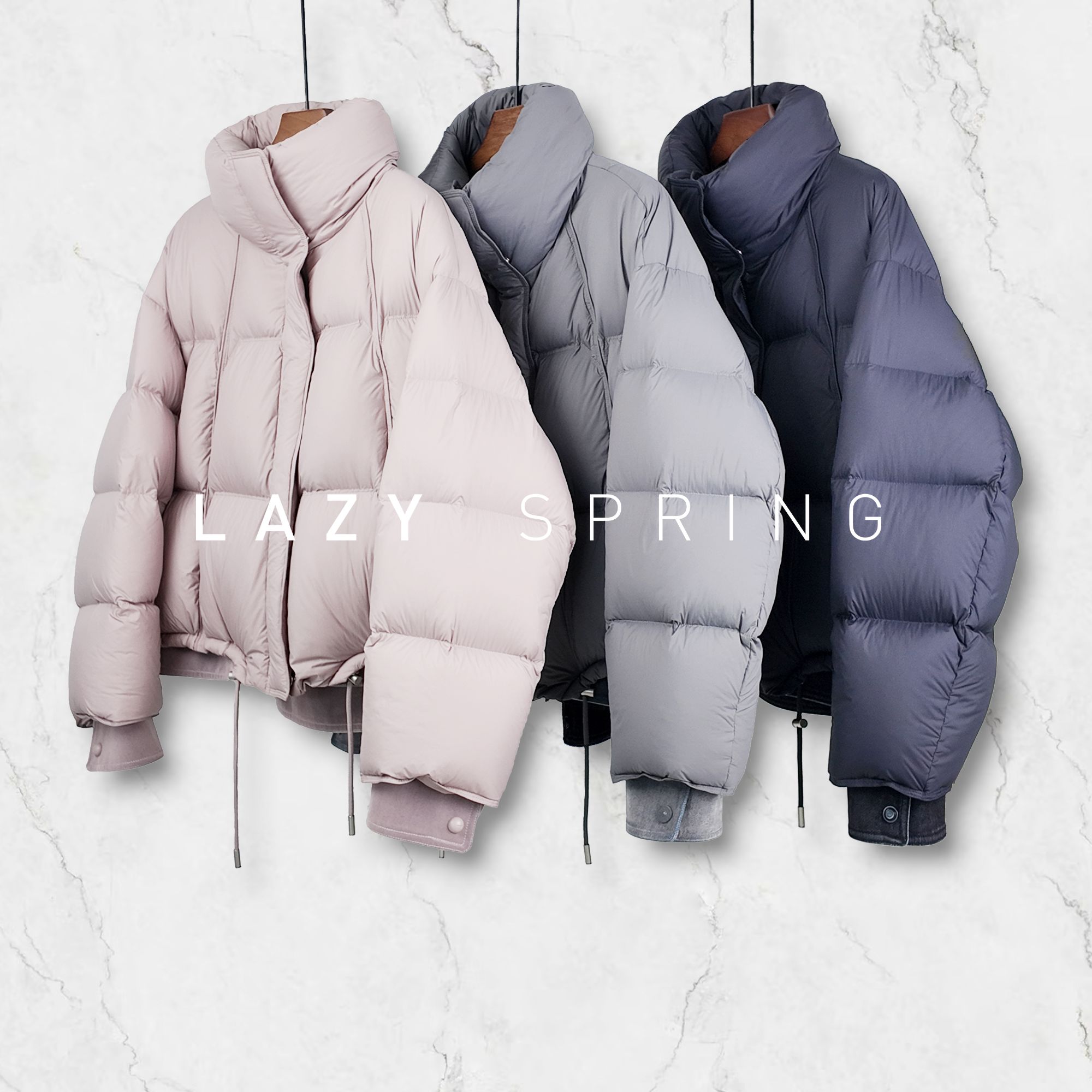 【YW】简洁干练休闲百搭减龄立领鹅绒服ZF677