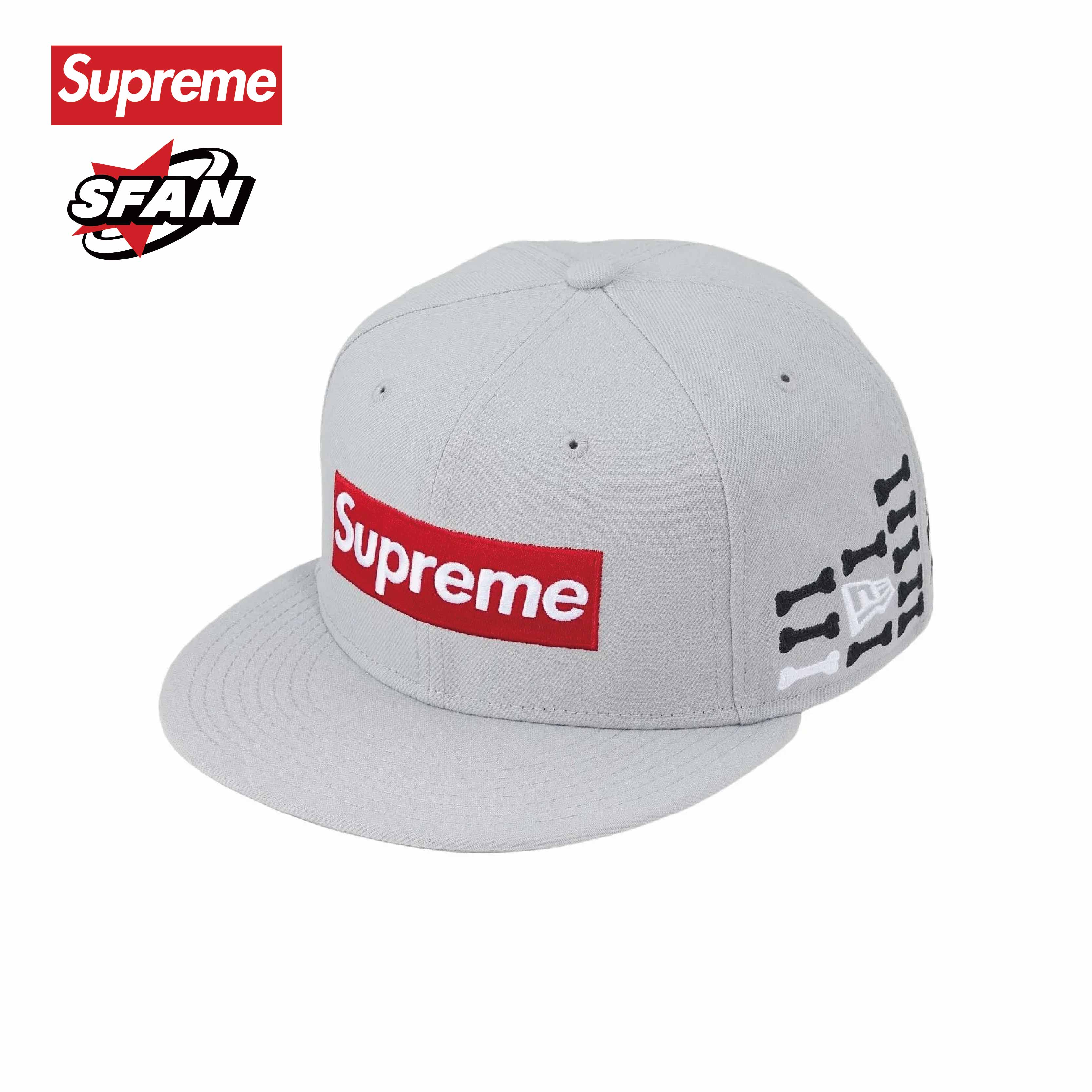 Supreme x New Era FW25 Bones Box Logo New Era®骨头盒 棒球帽