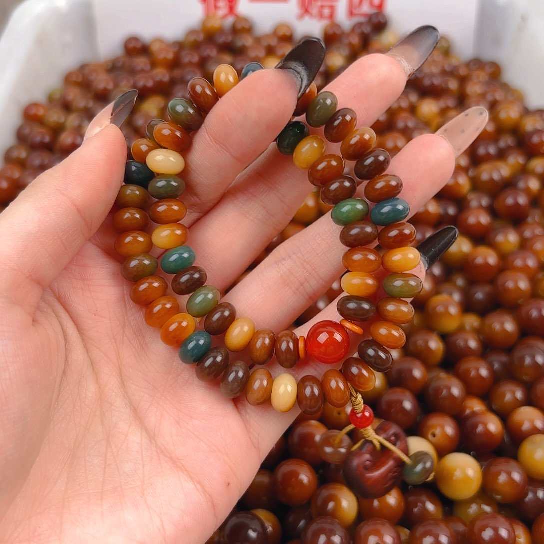 菩提根/象牙果吊坠小敦煌双圈