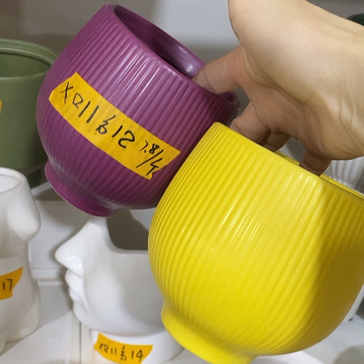 陶盆有孔 瑕疵针孔漏釉介意勿拍口 高