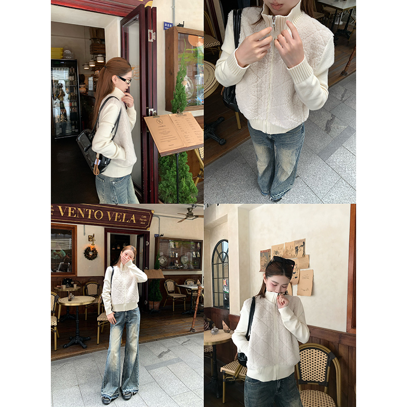 YOKLASS少女家 杏色韩系厚款小众炸街高级感女装外套 W39891S54