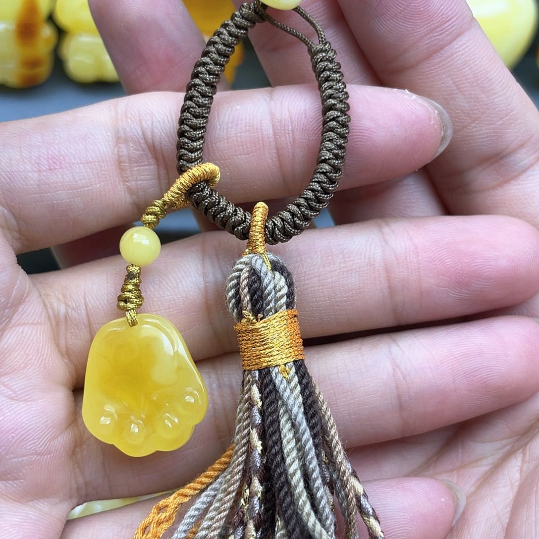 琥珀裸石未镶嵌蜜蜡