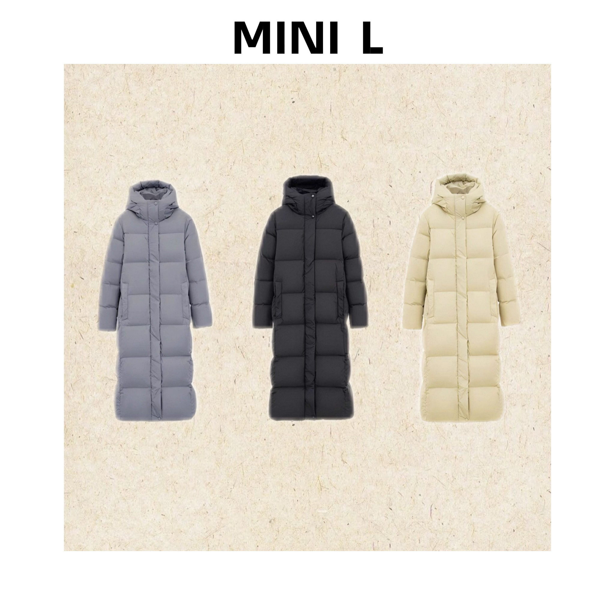 [MINI L]“长期主义”宋佳同款90白鸭绒长款简约过膝长款羽绒服