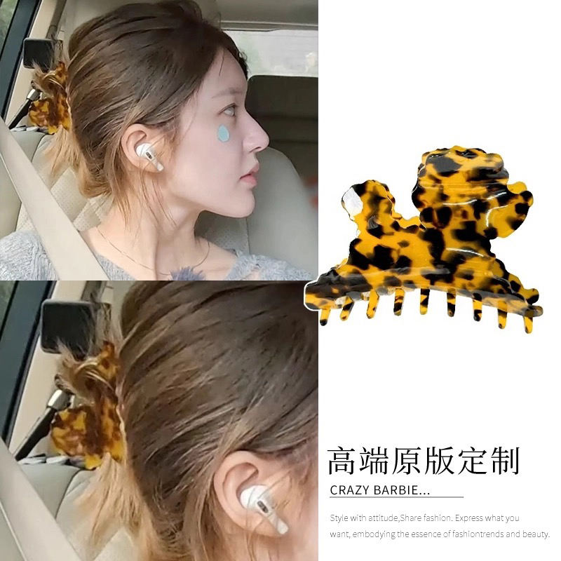 E5094 许我耀眼许妍赵露思同款蝴蝶结抓夹轻奢百搭头饰发抓2025年