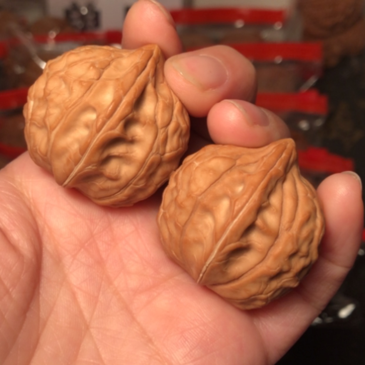 【闪购商品】文玩核桃把件龟甲纹32