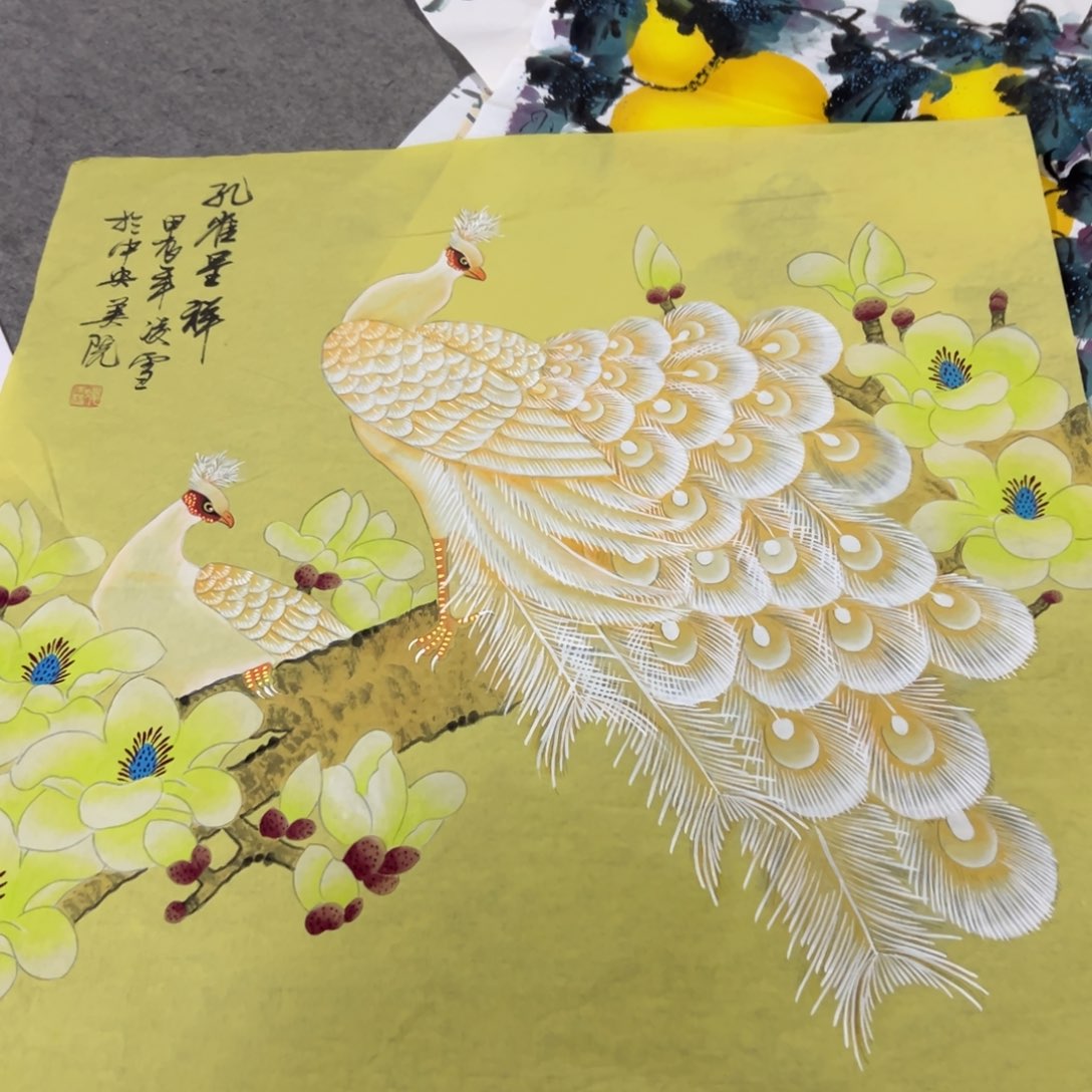 国画国画作品画心一张