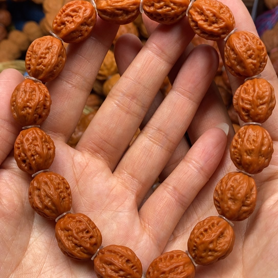 桃核手串小京八棱