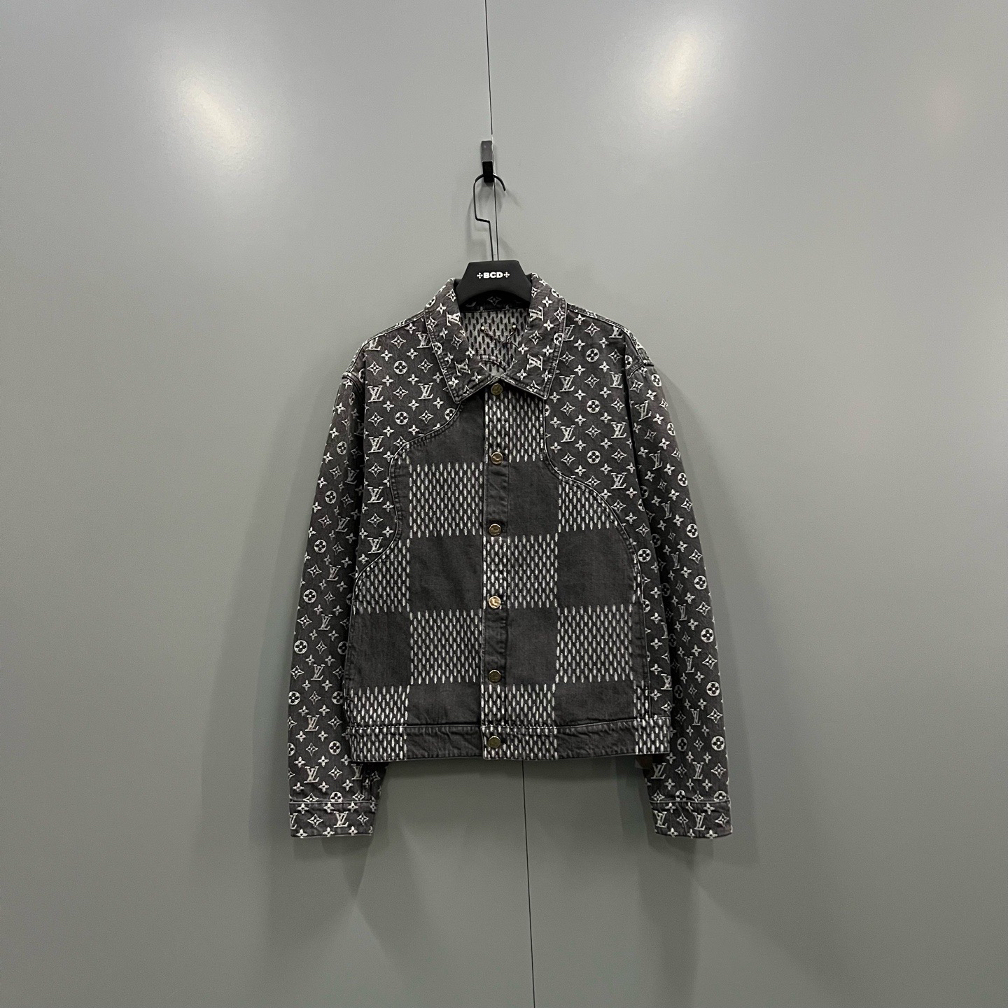 未使用 LouisVuitton/路易威登 楠21 棋盘牛仔外套 54码 101622