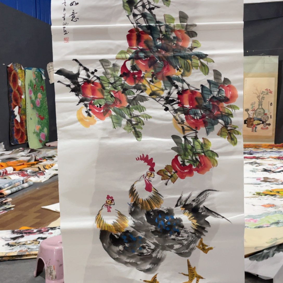 国画国画作品画心一张