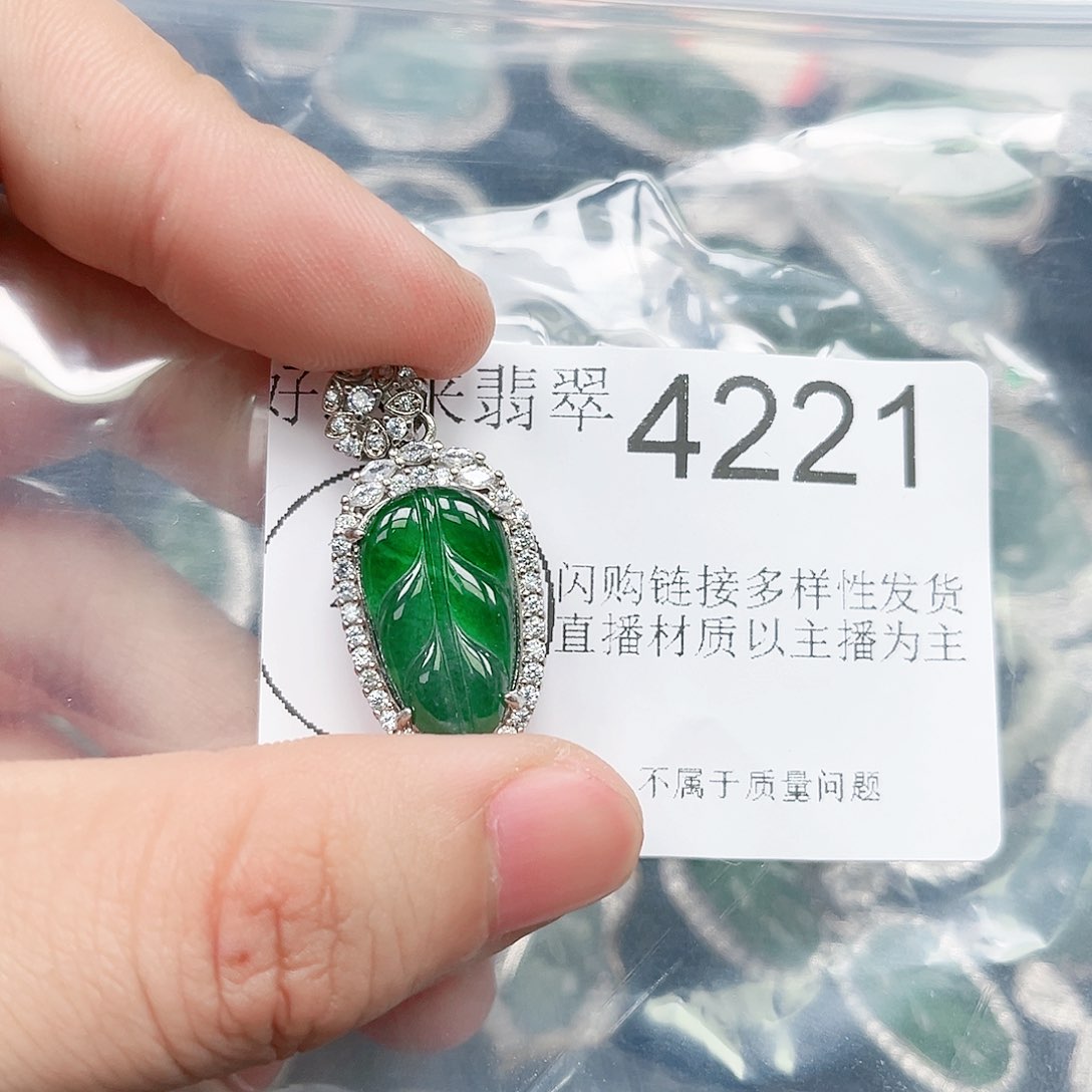 翡翠颈饰未镶嵌翡翠4221