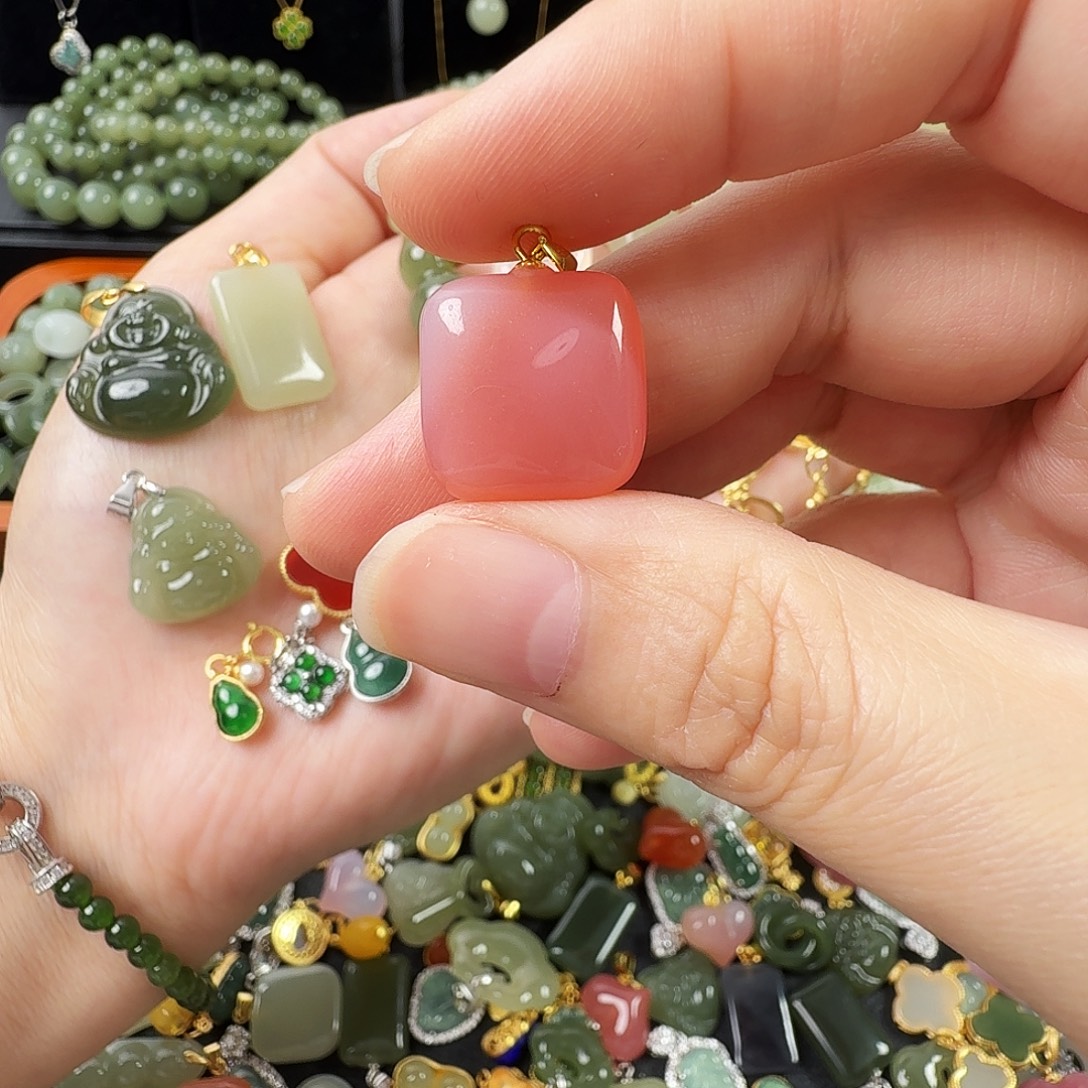 玛瑙/玉髓银S925镶嵌颈饰