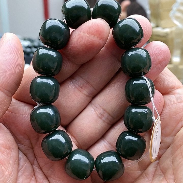 【闪购商品】未镶嵌手链和田玉16且末蓝