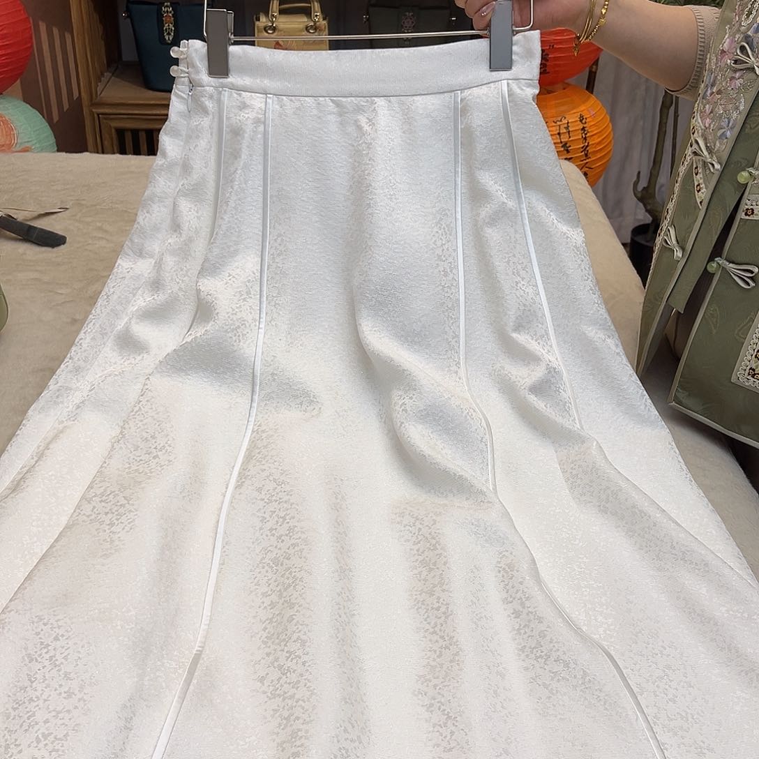 刺绣裙长90裙子裙子