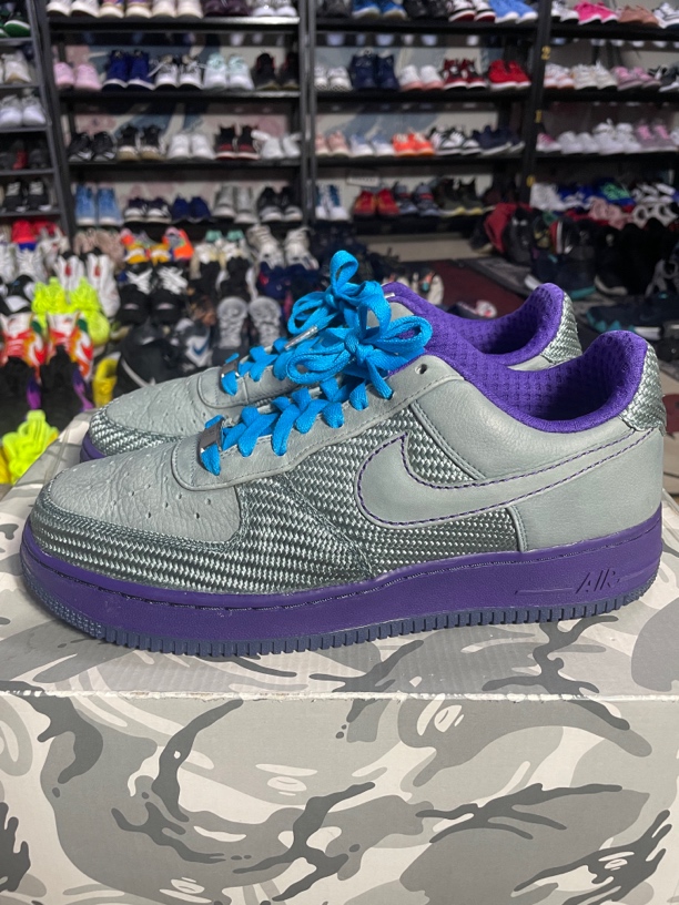 95新 NIKE/耐克 42码265/Nike Air Force1 空军一号板鞋 镭射蓝 