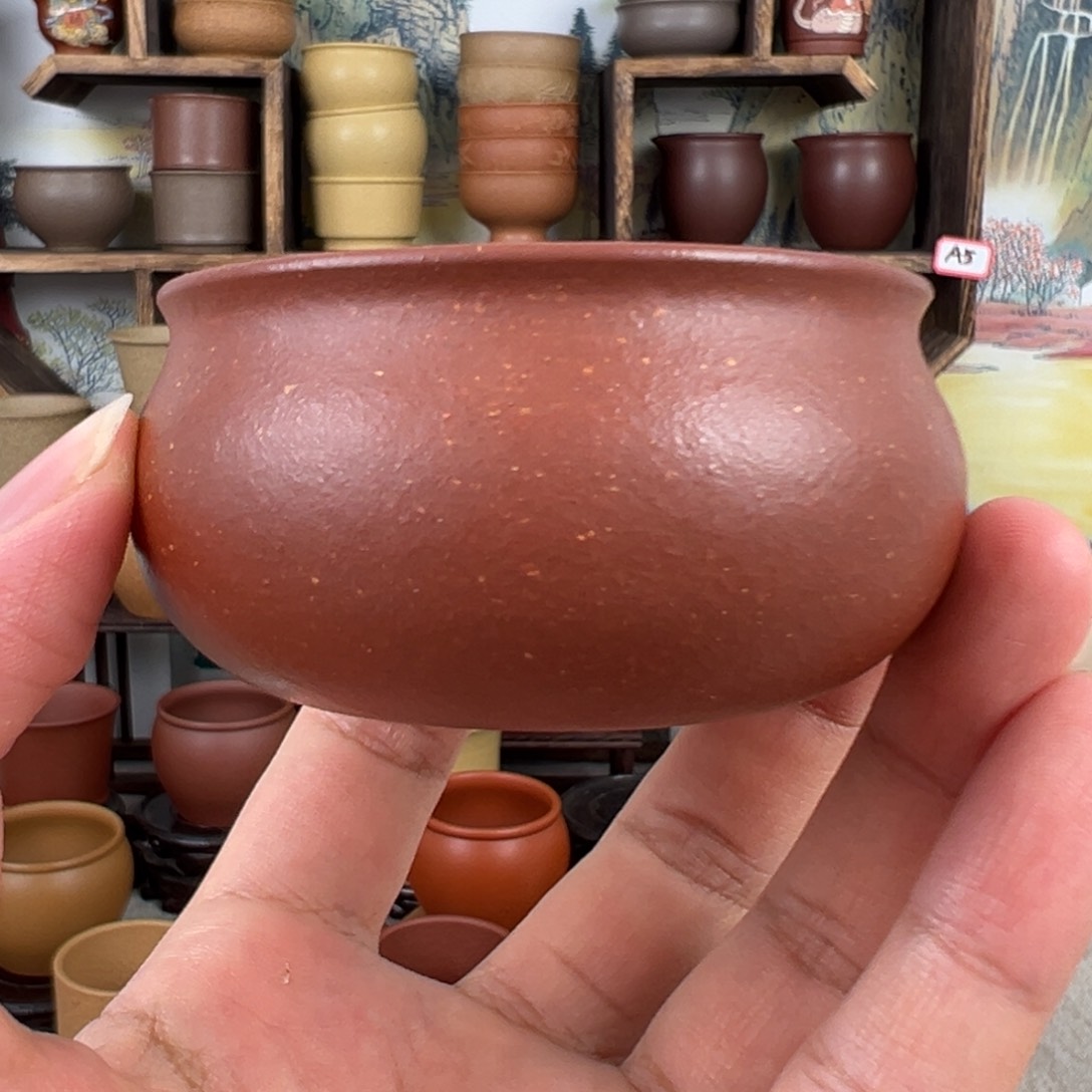 紫砂茶杯拙器甄选，纯原本矿。