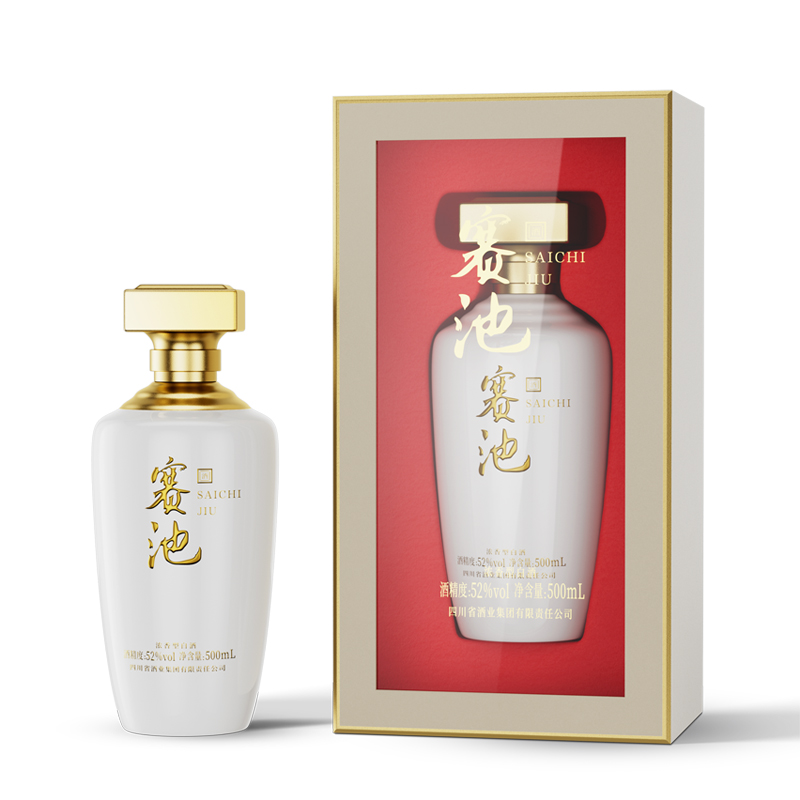 川凤酒赛池经典【大型国企出品】成大事喝赛池高端纯粮白酒52度500
