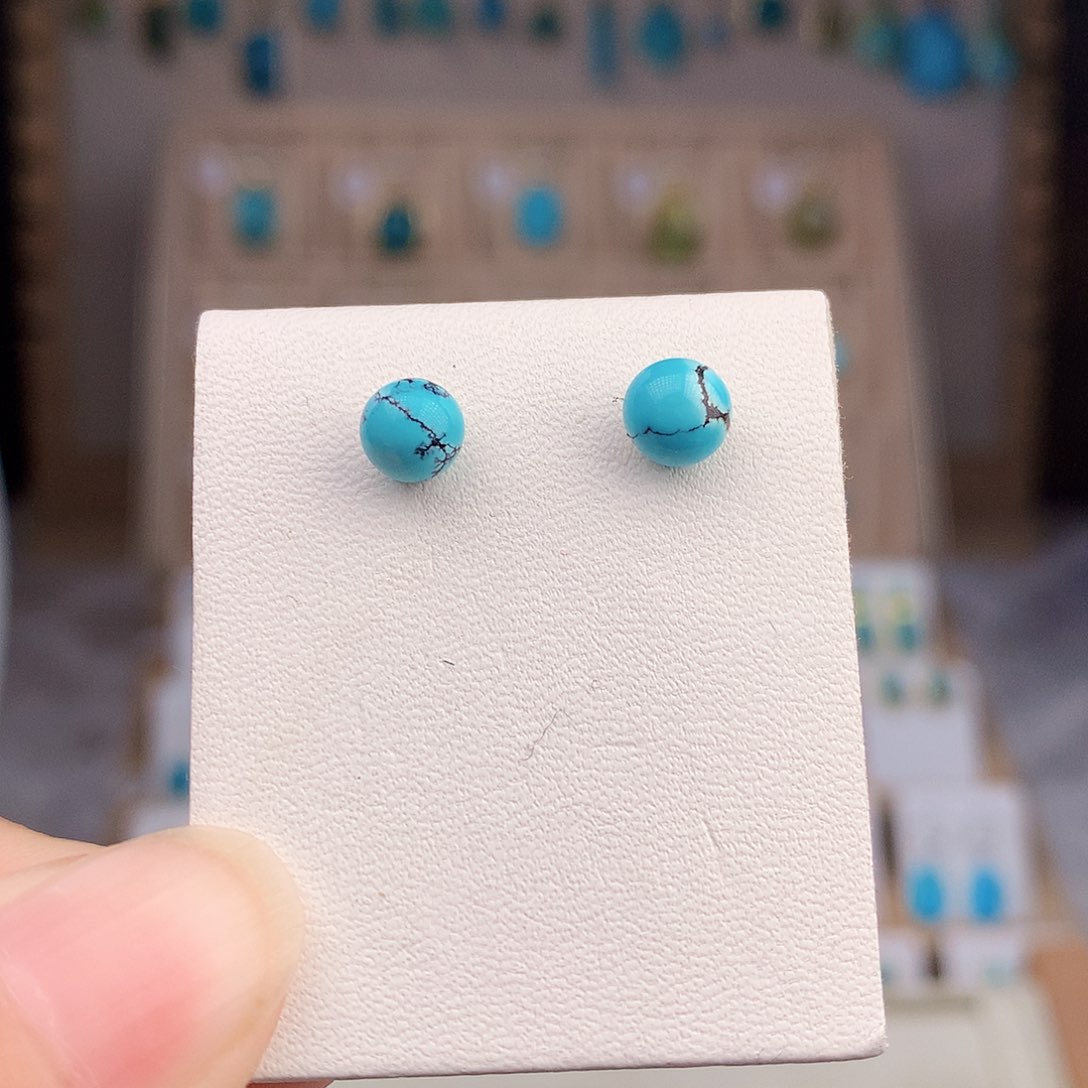 绿松石银S925镶嵌颈饰