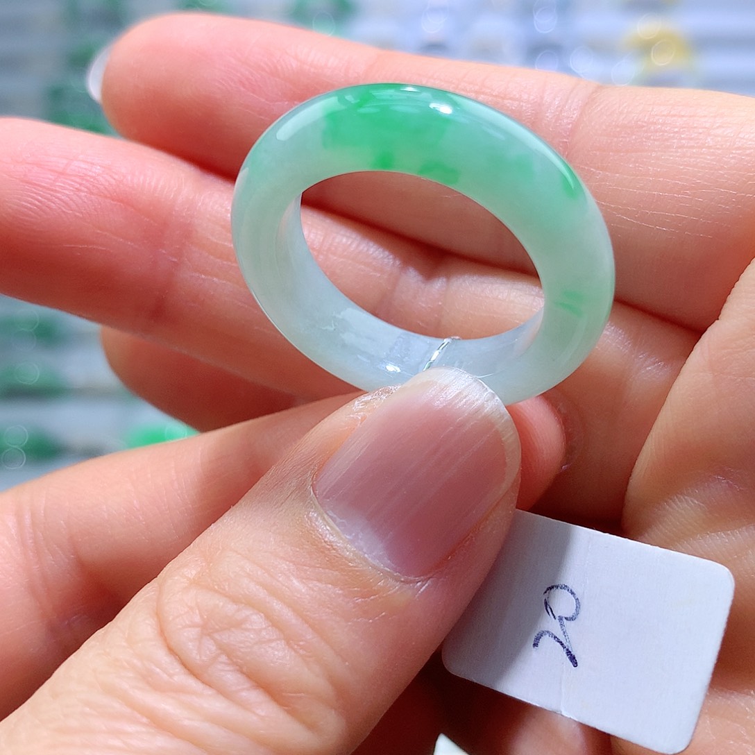 翡翠戒指未镶嵌20号