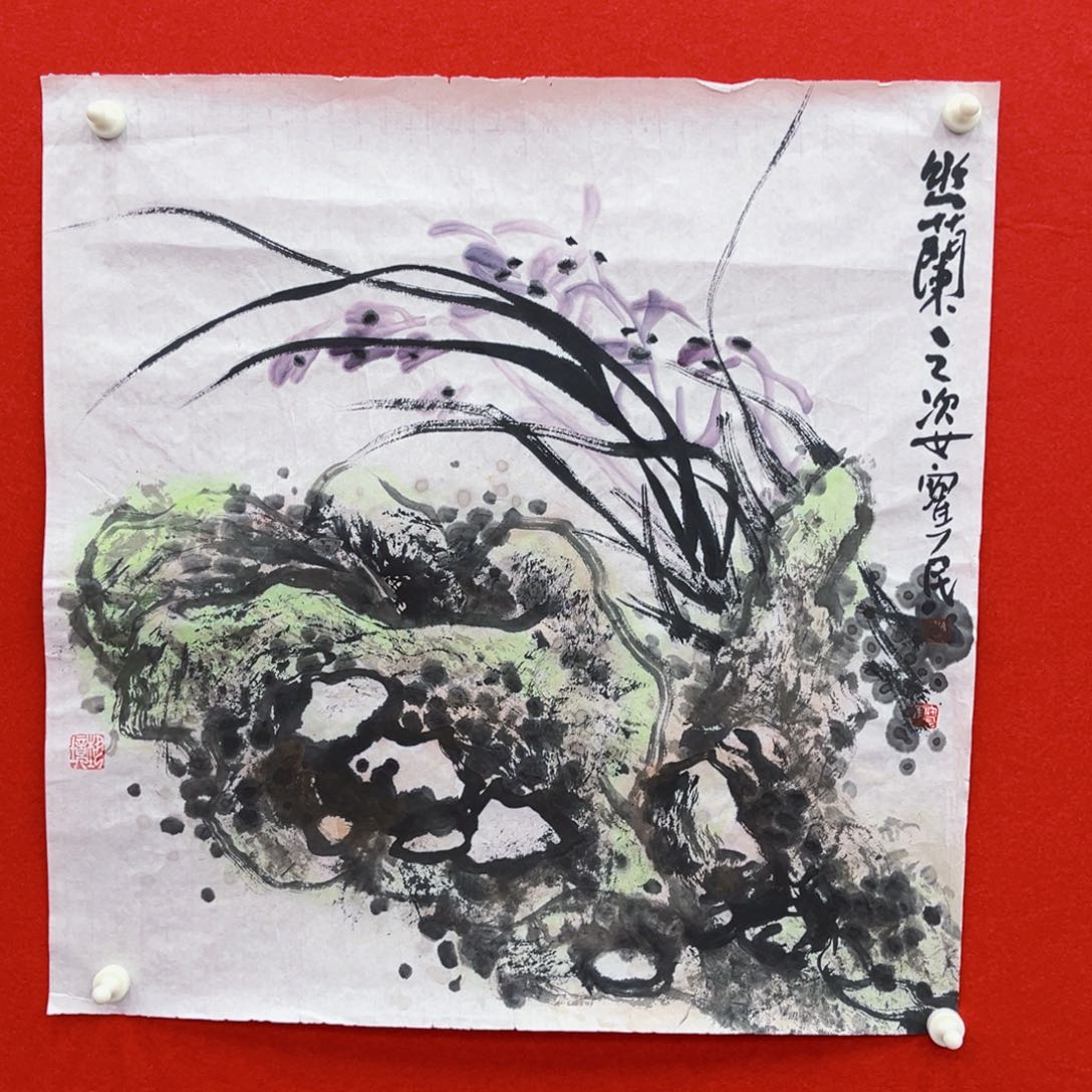 国画绘画杜老师作品50.50