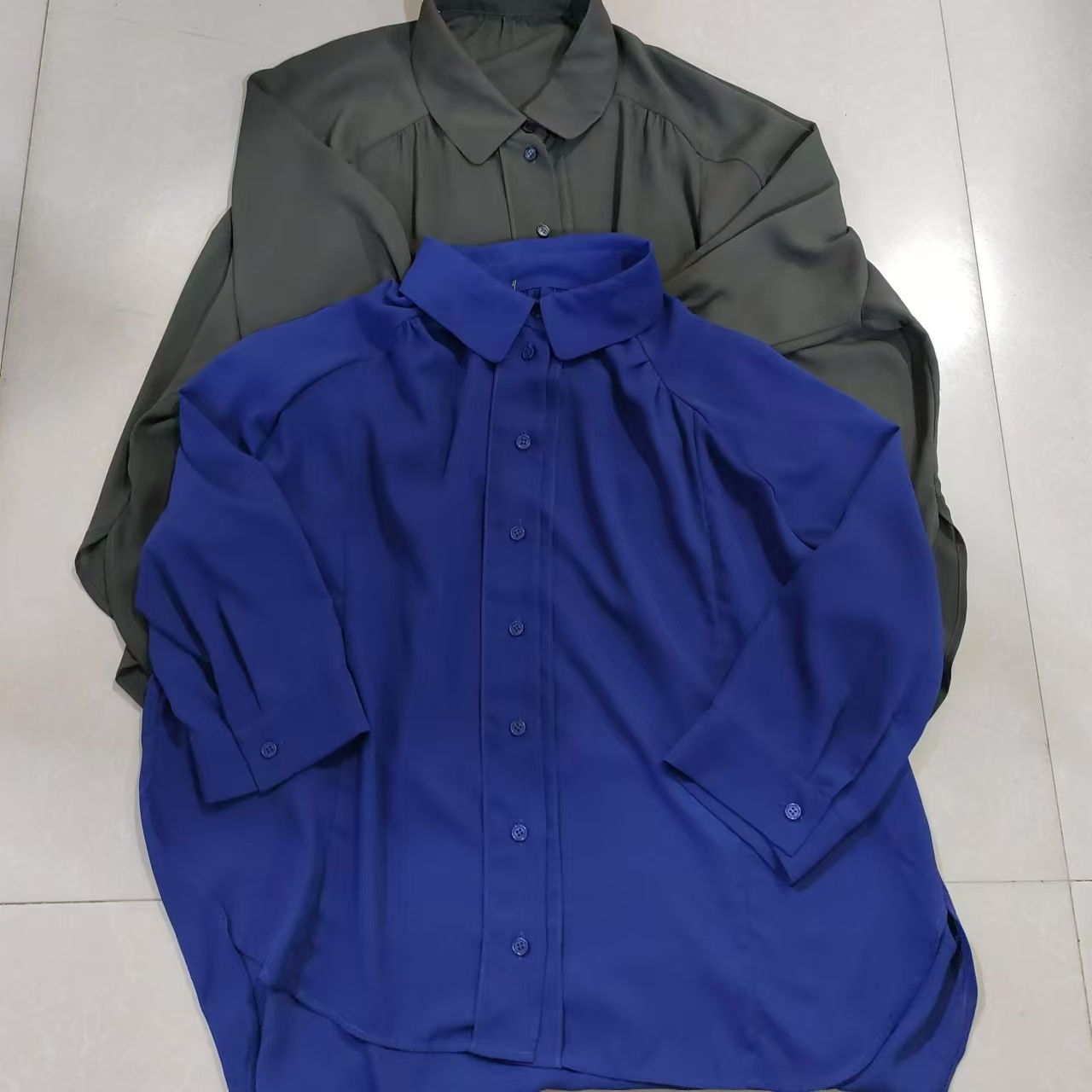 0546两色翻领衬衫