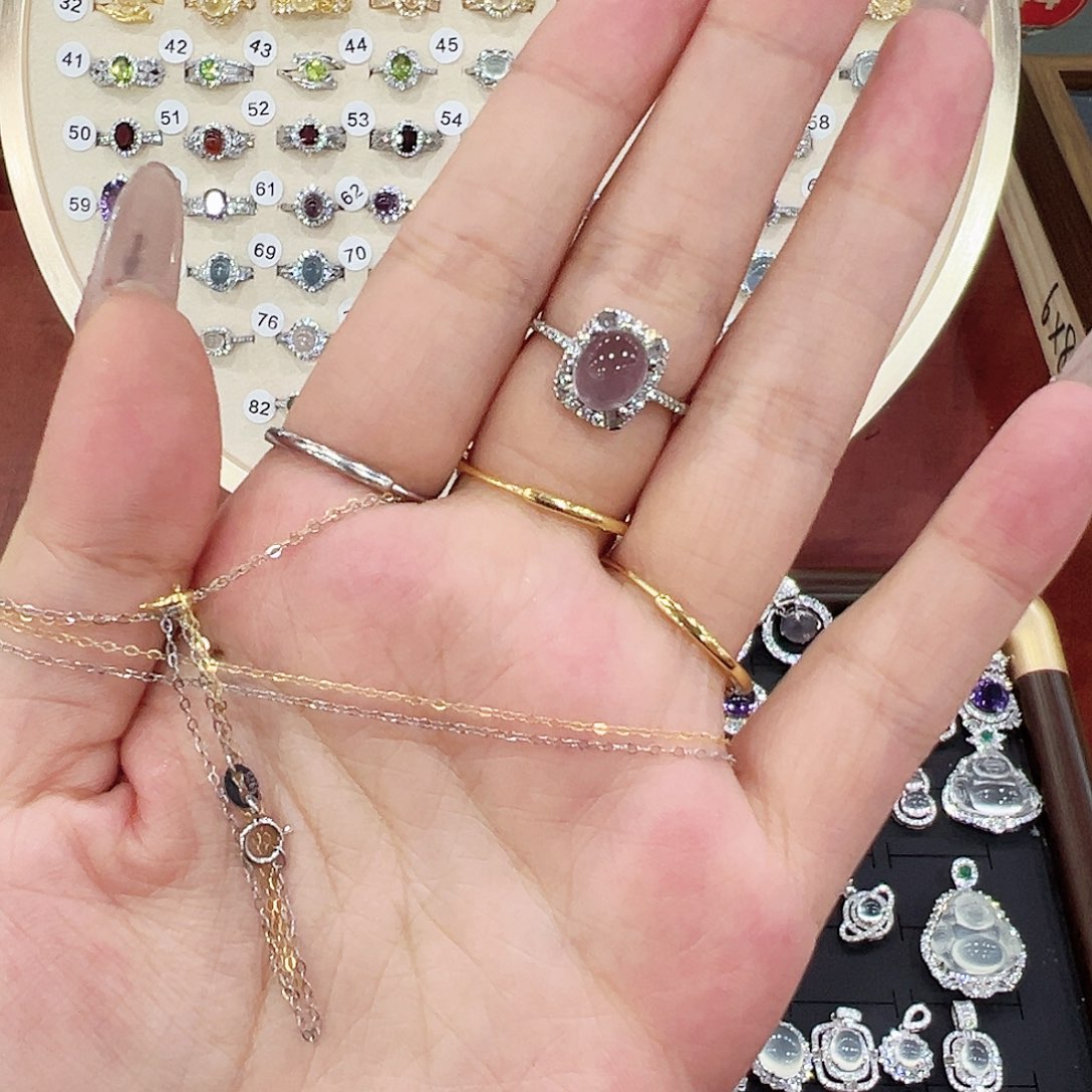 .***戒指烟晶银S925镶嵌