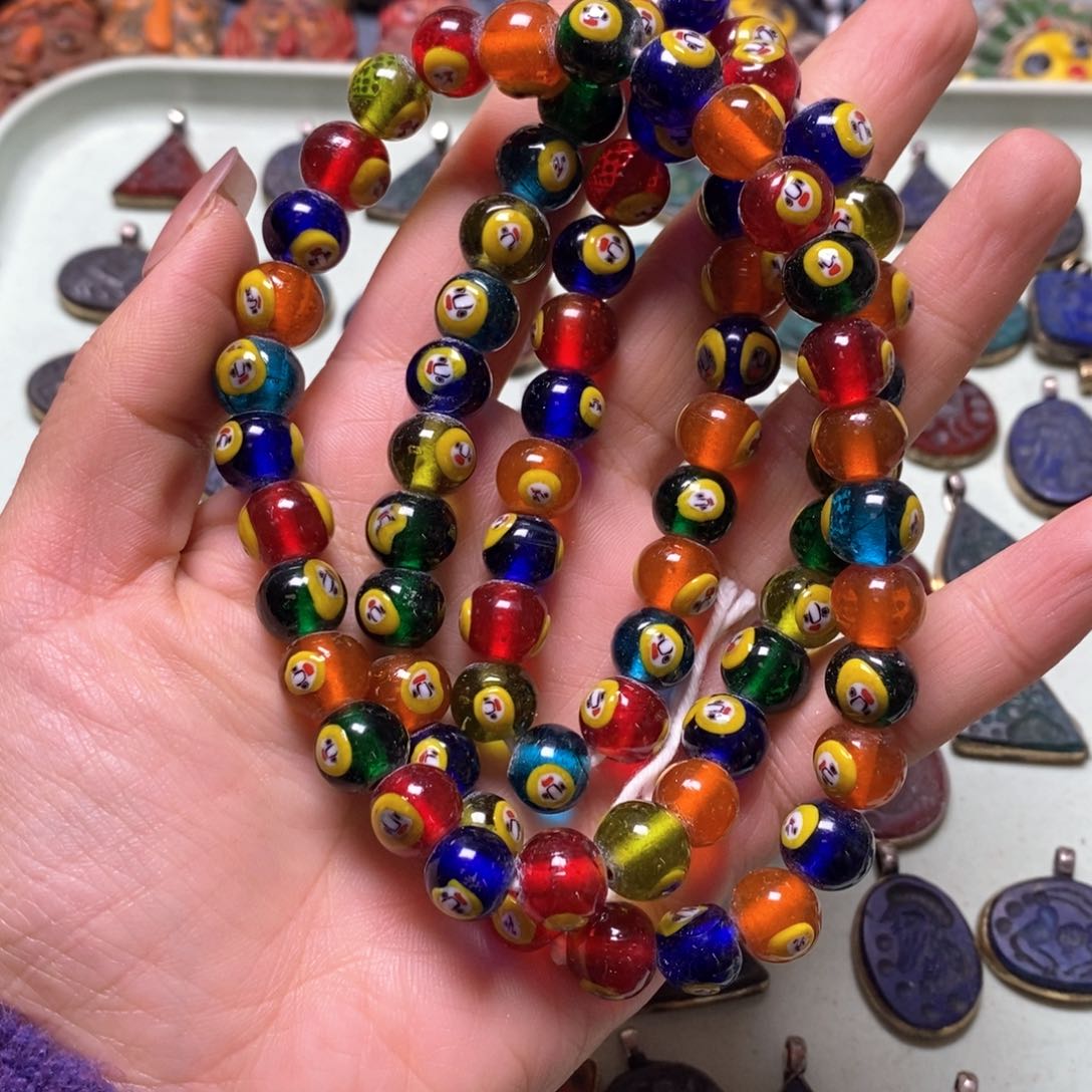 琉璃颈饰印度尼西亚链子