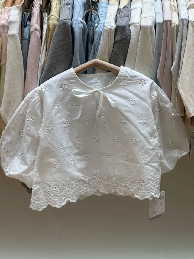 2025儿童新款韩版刺绣衬衫女童森系