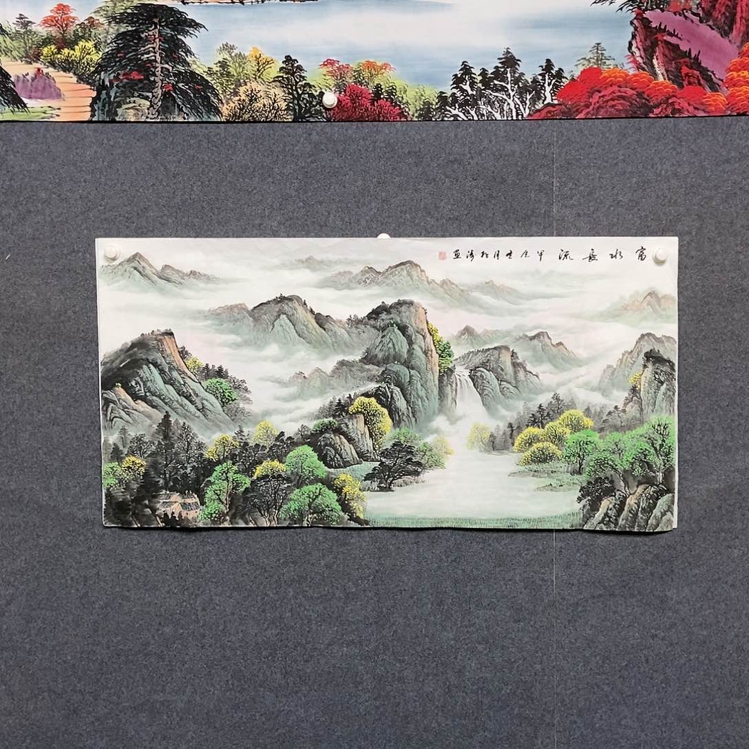 国画四尺山水一副