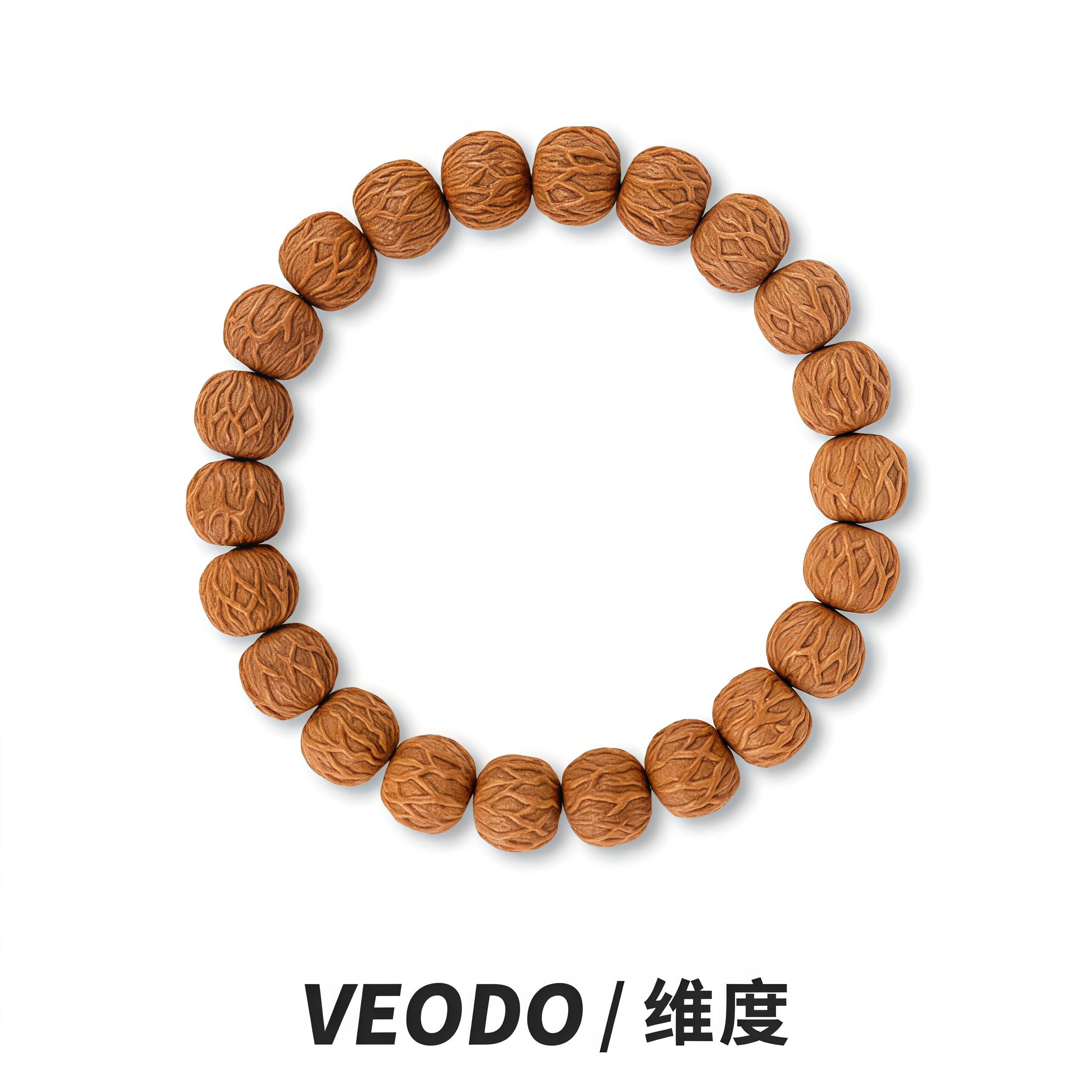 VEODO【毒液】猴头手串男士文玩核桃毕业级全品无瑕小馒头料可盘玩