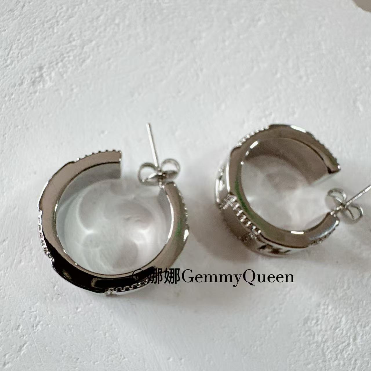 铜合金合成锆石耳饰 娜娜GemmyQueen耳环GQ07907