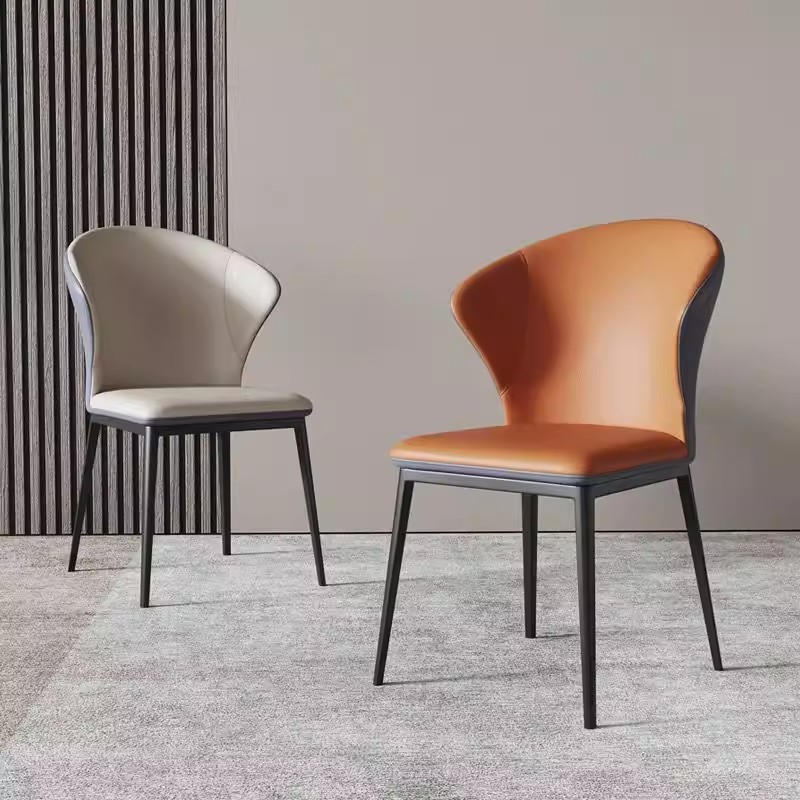 莱特森北欧轻奢餐椅现代简约家用凳子高级感靠背椅餐桌椅软包卧室