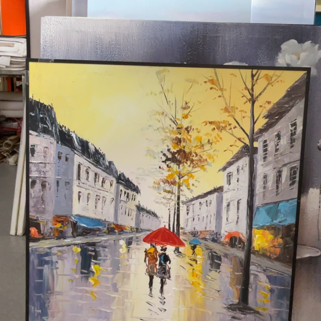 油画油画作品欣赏60.60带铝合金框
