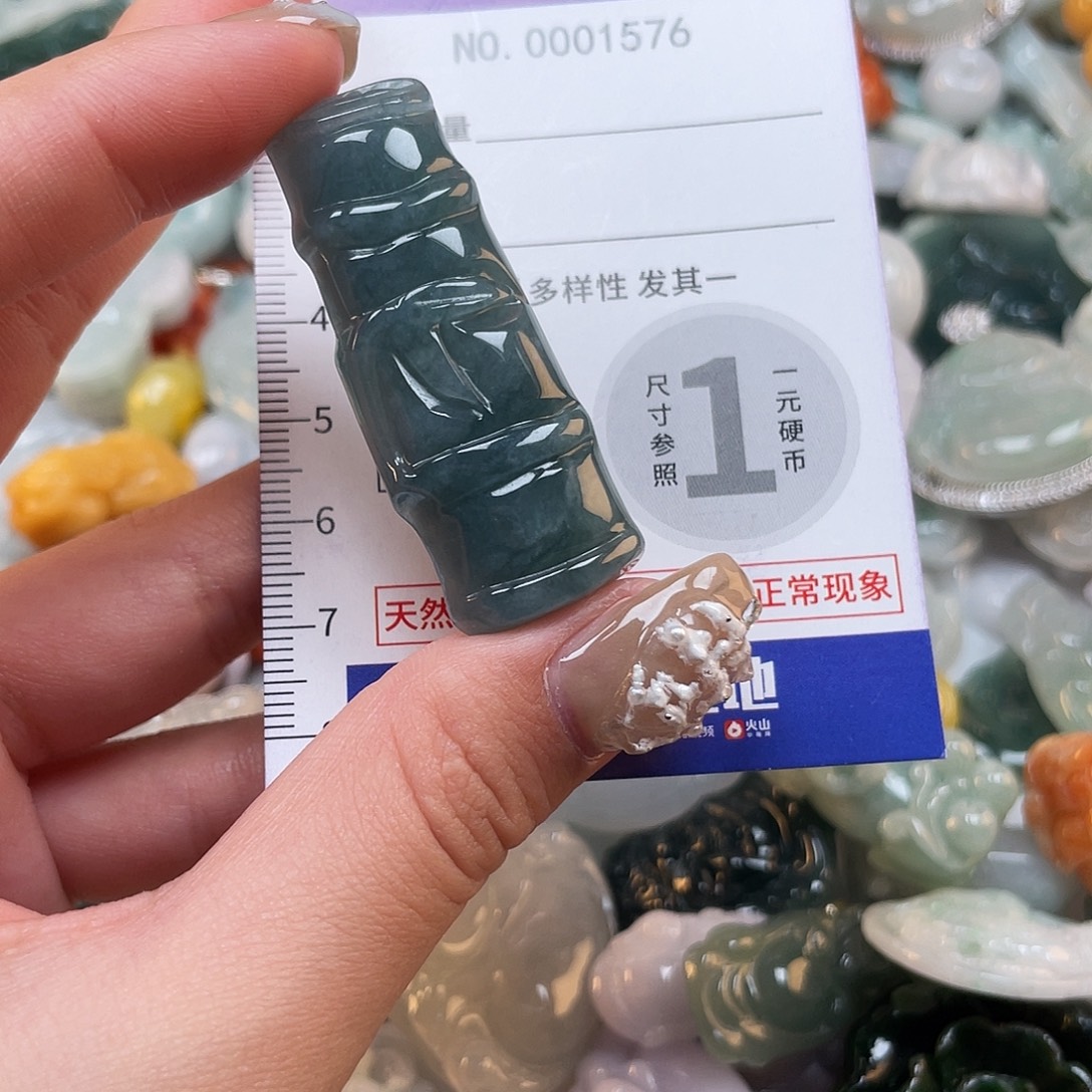 翡翠未镶嵌颈饰1576