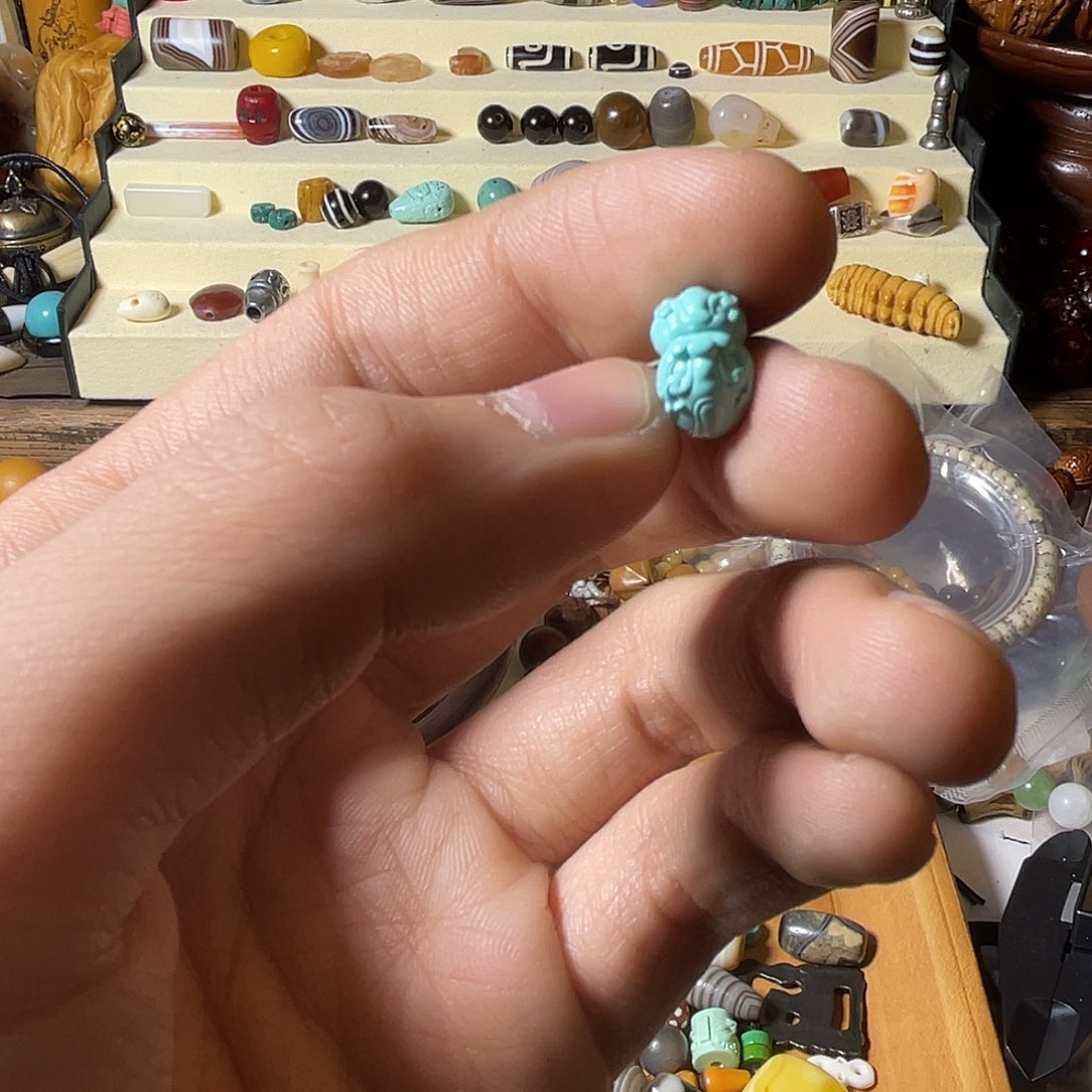 麦***佑白玉菩提吊坠珠子