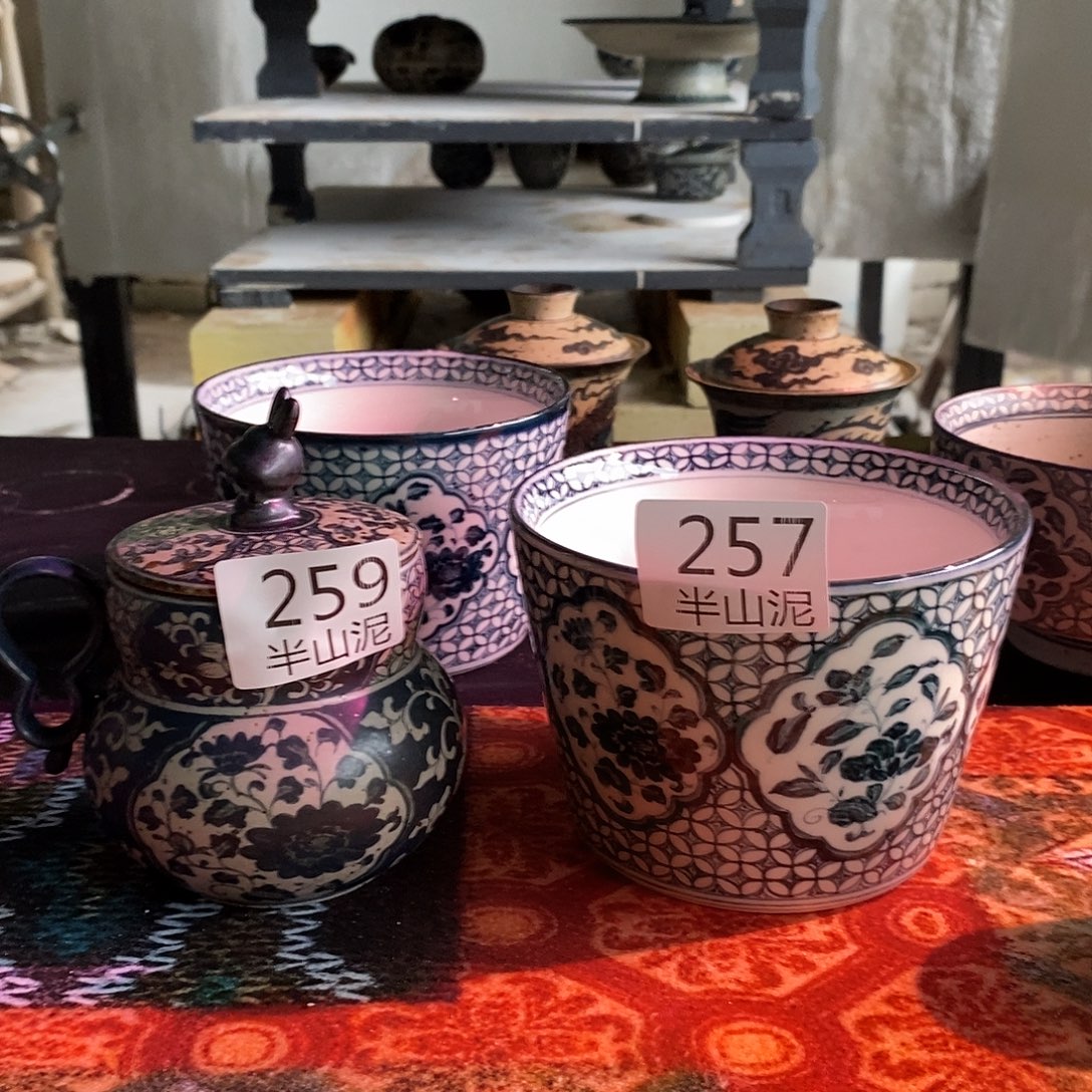 长***宁陶手工手绘青花高温陶瓷